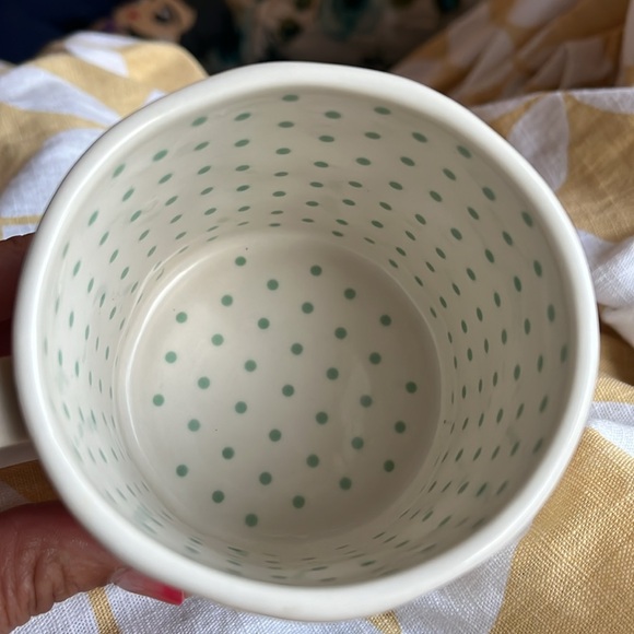 Anthropologie Polka Dot Sketchbook Collection "Hello Day” Bird Mug - Picture 8 of 9